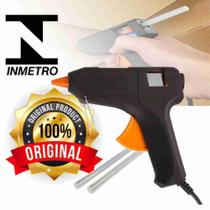 Aplicador de Cola Quente Bivolt Grande C/ 2 Refis - Bestfer Aplicador de Cola Quente Bivolt Grande C/ 2 Refis - Bestfer