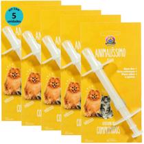 Aplicador de Comprimidos AnimalíssimoPara Cães e Gatos Kit Com 5 unidades
