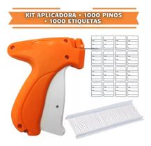 Aplicador de Etiquetas + 1000 Pinos Tagpin +1000 Etiquetas - Kit fixação de preços