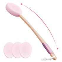 Aplicador de loção para as costas Svarvns com 4 almofadas substituíveis rosa Aplicador de loção para as costas Svarvns com 4 almofadas substituíveis rosa