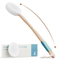 Aplicador de loção Svarvns para costas e pés com 2 almofadas brancas Aplicador de loção Svarvns para costas e pés com 2 almofadas brancas