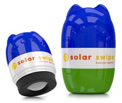 Aplicador de protetor solar Solar Swipe para crianças/adultos portátil azul Aplicador de protetor solar Solar Swipe para crianças/adultos portátil azul
