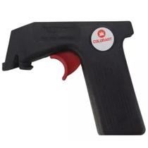 Aplicador Para Tinta Spray Colorart De Plástico Uso Geral Universal Adaptador Latas Pintura Cor Preto