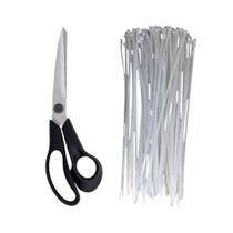 Aplicador Plástico 250mm Resistente Tesoura Orientação Corte