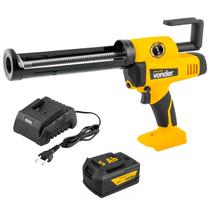Aplicador Silicone e PU Vonder Com Bateria 5Ah e Carregador Para Tubos 300g ou 305 ML