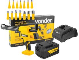 Aplicador silicone IASV 1830 com 1 Bat 2Ah VONDER + Bicos Aplicador silicone IASV 1830 com 1 Bat 2Ah VONDER + Bicos