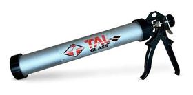 Aplicador Silicone Profissional Tubular 600ml tubo em alumínio aplicadora manual de alta pressão p/ cola PU SELANTE TALGLASS - TALGLASS TALWALK