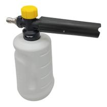 Aplicador Snow Foam Canhão de Espuma Plástico 700ML para Lavadora Encaixe Engate Rápido 1/4