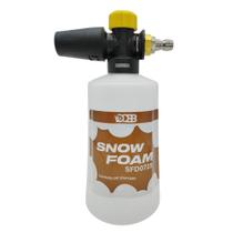 Aplicador Snow Foam Canhão de Espuma Profissional 1/4 700ml Garrafa Branca Engate Rápido