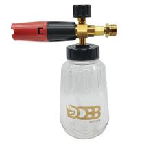 Aplicador Snow Foam Canhão Espuma Transparente 1L Compatível com IPC Pro 1600 PW-C22M Encaixe Metal M22 ID15