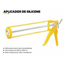 Aplicador Tubos Cola Silicone PU Alta Pressão Tubular Reforçada Aberta Fechado Cilicone Precao 9" Polegadas de Marca Profissional