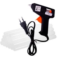 Aplicadora De Cola Quente Bivolt 10w Com 20 Bastões De Cola