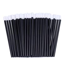 Aplicadores de lábios descartáveis BTYMS 200 unidades em preto/branco