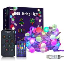 Aplicativo remoto USB String Lights VISDOLL 5m RGB Music Sync