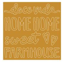 Aplique Acrílico Doce Vida Home Sweet Home Apa-006 Litoarte