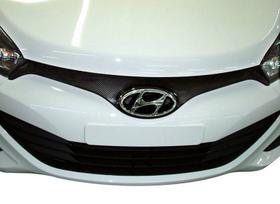 Aplique Adesivo Carbono Grade Frontal Hyundai Hb20 - Diadema