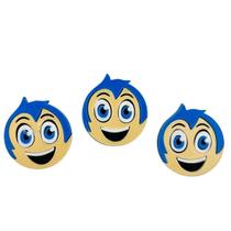 Aplique Alegria Divertidamente 40mm 3pçs Redondo Artesanato
