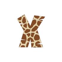 Aplique Alfabeto Safari Girafa 1