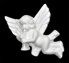 Aplique Anjo com Flauta 6,5x6 R0075 Resina