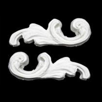 Aplique Arabesco Pequeno 4x1 R0086 Resina Aplique Arabesco Pequeno 4x1 R0086 Resina
