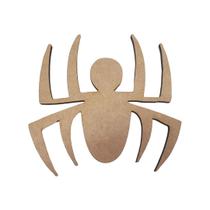 Aplique Aranha Super Heroi 18x19,5 Kit 3un Mdf 6mm Madeira