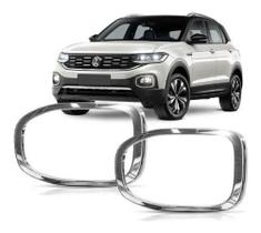 Aplique Aro Cromado Farol De Milha VW TCross T-Cross Aplique Aro Cromado Farol De Milha VW TCross T-Cross