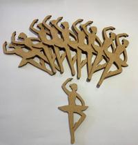Aplique Bailarina - Kit com 50 Unidades de MDF para Decoração Aplique Bailarina - Kit com 50 Unidades de MDF para Decoração