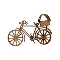 Aplique Bicicleta com Cesto 7,5x5 Kit 6un Mdf Cru Aplique Bicicleta com Cesto 7,5x5 Kit 6un Mdf Cru