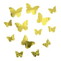 Aplique Borboleta em Acrílico Espelhado 4cm ACRI15 Aplique Borboleta em Acrílico Espelhado 4cm ACRI15