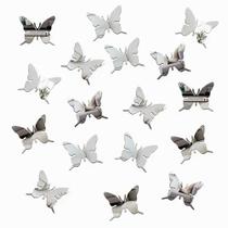 Aplique Borboleta em Acrílico Espelhado 4cm ACRI16 Aplique Borboleta em Acrílico Espelhado 4cm ACRI16