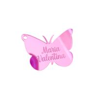 Aplique Borboleta PERSONALIZÁVEL em Acrílico Espelhado 4cm ACRI17 Aplique Borboleta PERSONALIZÁVEL em Acrílico Espelhado 4cm ACRI17