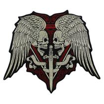 Aplique bordado Skull Sword Patches Iron on Jacket Aplique bordado Skull Sword Patches Iron on Jacket