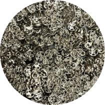 Aplique Botão Flor 24mm Metal Colagem Strass 10pçs 38g