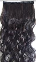 Aplique Cabelo Humano Liso Ondulado Tic Tac 60cm 100g 1 Tela