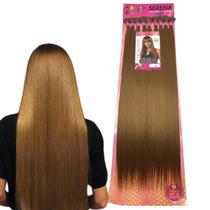 Aplique Cabelo Liso Orgânico Serena Tela 80 cm Mega Hair Zhang