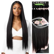 Aplique Cabelo Liso Para Entrelace Yaki 100% Orgânico 8 Telas Cherey