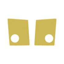 Aplique Canto Farol Auxiliar Para Volvo New FH Dourado