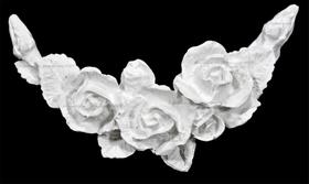 Aplique Cantoneira Rosa 12x5 R0052 Resina Aplique Cantoneira Rosa 12x5 R0052 Resina