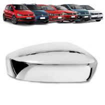 Aplique Capa Cromada Retrovisor Gol Voyage G5 G6 G7 G8 2008/23 Fox Spacefox 2010/23 Saveiro 2009/23 UP! 2014/23 Golf Sportline 2012 2013 Sem Pisca