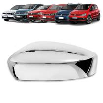 Aplique Capa Cromada Retrovisor Gol Voyage G5 G6 G7 G8 2008/23 Fox Spacefox 2010/23 Saveiro 2009/23 UP! 2014/23 Golf Sportline 2012 2013 Sem Pisca