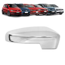 Aplique Capa Cromada Retrovisor Gol Voyage G5 G6 G7 G8 2008/23 Fox Spacefox 2010/23 Saveiro G5 G6 G7 G8 2009/23 UP!/ Golf Sportline/ Polo - Com Pisca