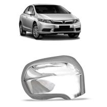 Aplique Capa de Retrovisor Civic 2007 a 2011 Cromado LD