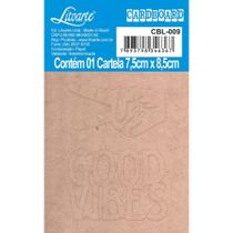 Aplique Cardboard Litoarte - Good Vibes - CBL-009