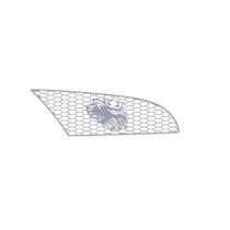 Aplique Central Entrada de Ar Compatível Scania G/R S5 Antigo Inox Espelhado 1 Par