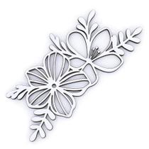 Aplique Chipboard Flores CH-301 - Arte Fácil Aplique Chipboard Flores CH-301 - Arte Fácil