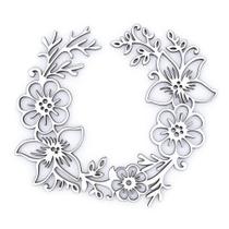 Aplique Chipboard Guirlanda Flores CH-304 - Arte Fácil Aplique Chipboard Guirlanda Flores CH-304 - Arte Fácil