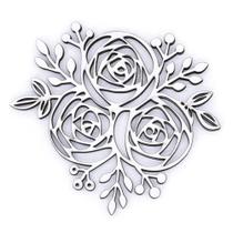 Aplique Chipboard Rosas CH-300 - Arte Fácil Aplique Chipboard Rosas CH-300 - Arte Fácil