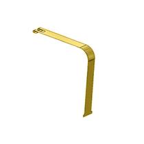 Aplique Cinta Tanque 75mm Abertura Superior p Scania Dourado