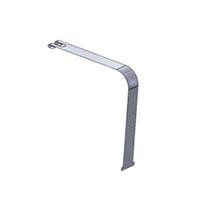 Aplique Cinta Tanque 75mm Abertura Superior p Volvo - Inox