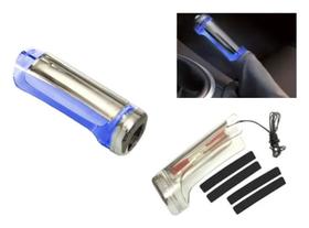 Aplique Cobertura do Freio de Mão Chevrolet GM Sonic 2012 até 2014 Com Led Azul